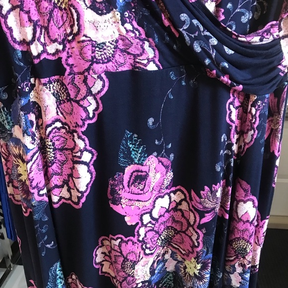 Tribal Dress Navy and Pink Size 1X & 2X NWT - Picture 8 of 8